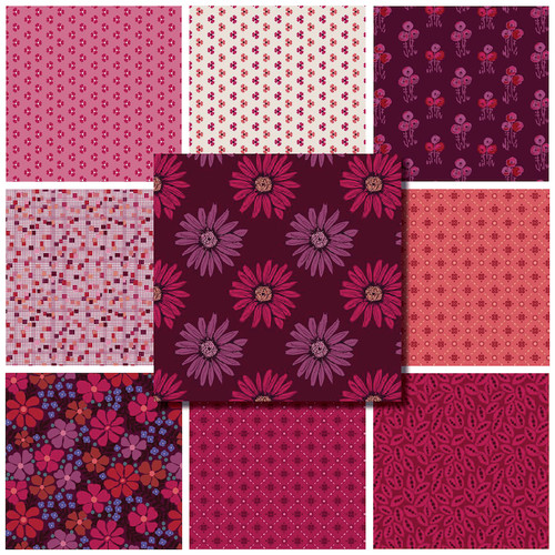 Mystic meadow cotton fabric - mystic,