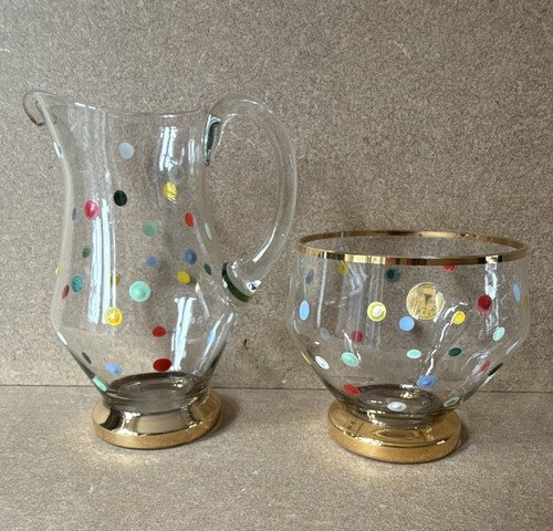 2pc glass jug bowl - glass, set