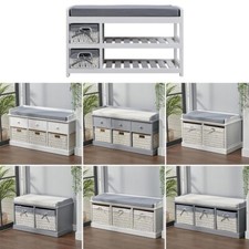 Hallway Bench Shoe Rack