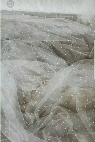 Pearl tulle fabric - pearl,