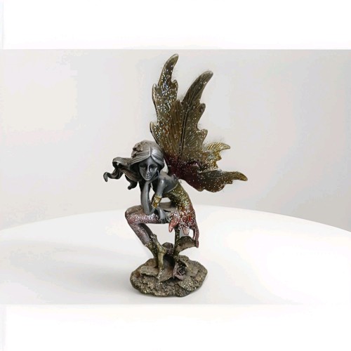 Pewter metal fairy figurine - metal,
