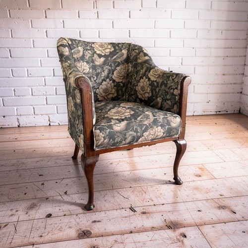 Antique tub library chair - tub,