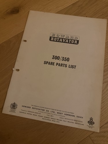 Howard rotavator 300 350 spare - howard, 300/350