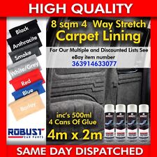 Camper Van Lining Carpet 4 Way Stretch VW Transporter Caddy Transit 8sqm