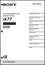 Sony Alpha A77 Digital Camera