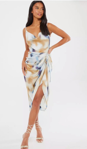 Quiz blue marble dress - sz,