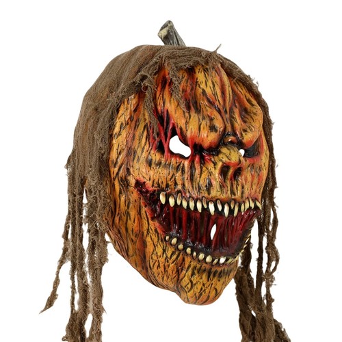 Halloween pumpkin face mask - halloween,