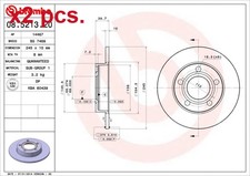 X2 PCS REAR BRAKE DISC ROTOS