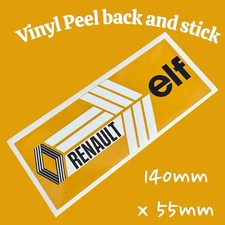 Elf Renault Sport Rallyes Rally Vintage Classic Vinyl Sticker Rallies Rallye Car