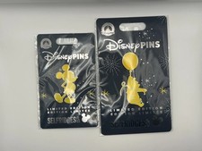 Winnie The Pooh Pin & Mickey Mouse Pin Disney Selfridges Limited Edition Yellow