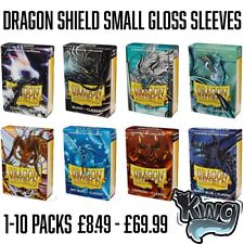 DRAGON SHIELD SMALL CARD SLEEVES CLASSIC GLOSS JAPANESE YUGIOH SIZE 1-10 PACKS!