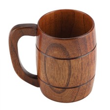 Natural Wooden Beer Cup Retro