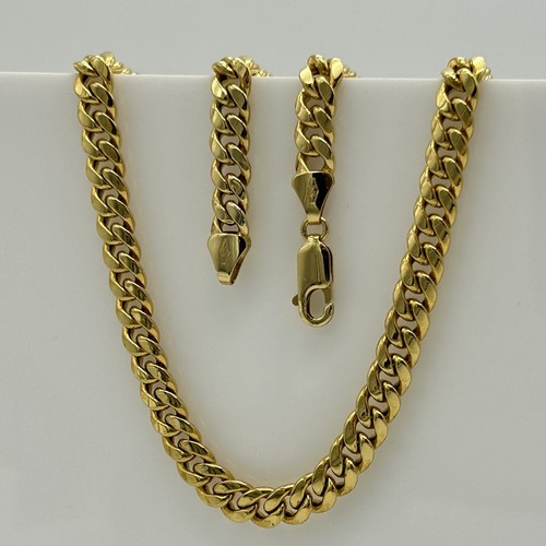 375 9ct yellow gold 5mm - 5mm, miami