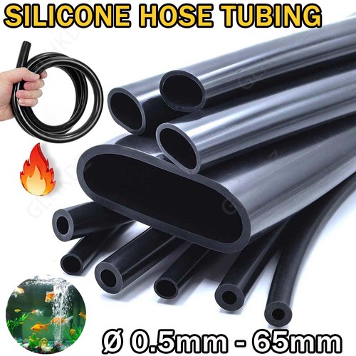 Black silicone hose tubing - silicone,