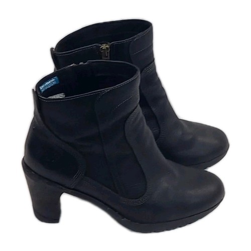 Black leather timberland - leather,