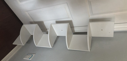 White wall mounted tier - wall,