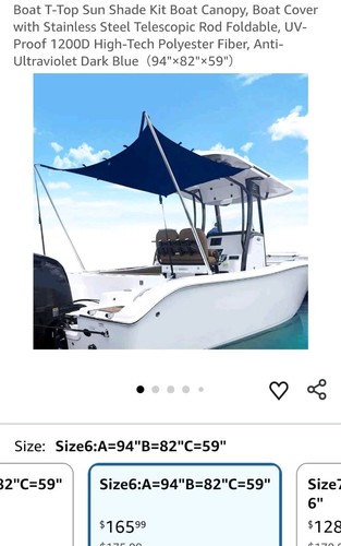 Tebaisea 94x82x59 boat shade - boat,