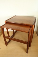 Vintage Pair Of Teak Nesting