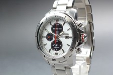 NOS [Top MINT] Seiko Solar Chronograph SSC553 V172-0BB0 Panda 46mm Men's Watch