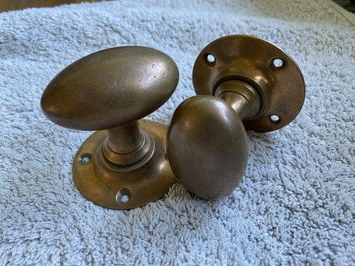 Victorian solid brass oval - solid,