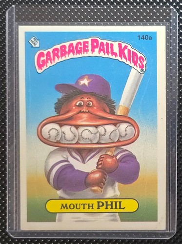 1986 garbage pail kids mouth - garbage,