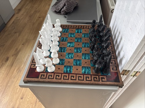 Antique chess board - chess,