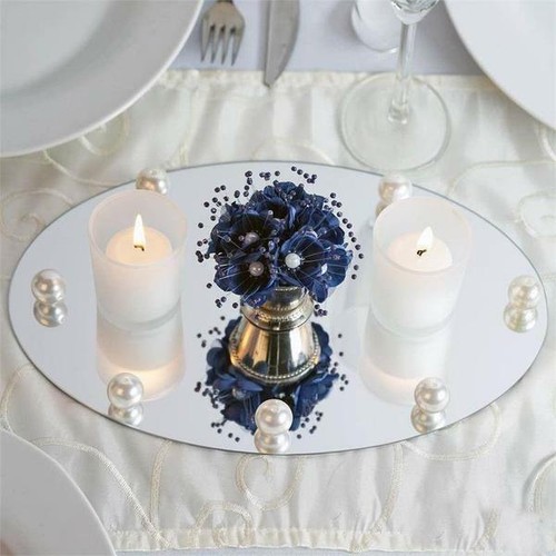 Wide oval mirrors - 12",
