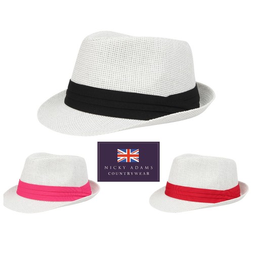 Straw sun hat trilby mens - trilby,