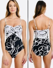 La Blanca Bandeau Mio One-Piece Swimsuit Size 4~NWT