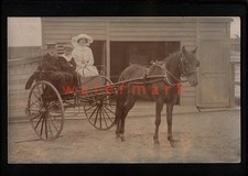 AUSTRALIA Mel. BOX HILL SUPERB PONY & TRAP c. Bull REAL PHOTO PC E20C - AU1358