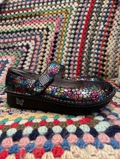 Ladies Algeria by PG Lite Leather Multicoloured Wedge Shoes Uk 7 Eu 40 VGC