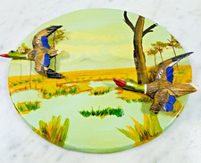 Vintage Frederic Faber Handcarved 3D Flying Ducks Wood Wall Art Staten Island