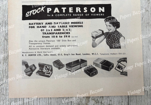 Paterson 100 slide box viewers - paterson,