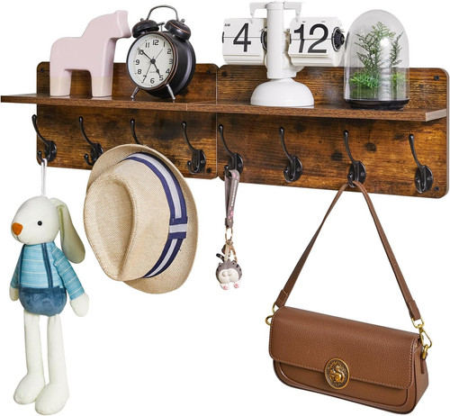 Wall mounted wooden coat - wooden,