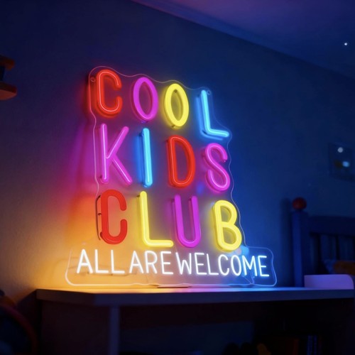 Led neon sign light - light, wall