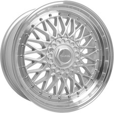 Alloy Wheels 17" Dare DR-RS Silver Polished Lip For Alfa Romeo 147 GTA V6 03-07