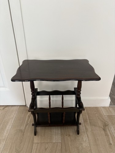 Vintage wooden magazine rack - magazine,