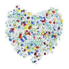 200g/0.44lb 5-7mm Glass Stones Pebbles Decor for Vase Filler Aquarium Multicolor