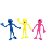 Set of 3 Bendy Smiler Toys - Fun Kids Children's Sensory Toy