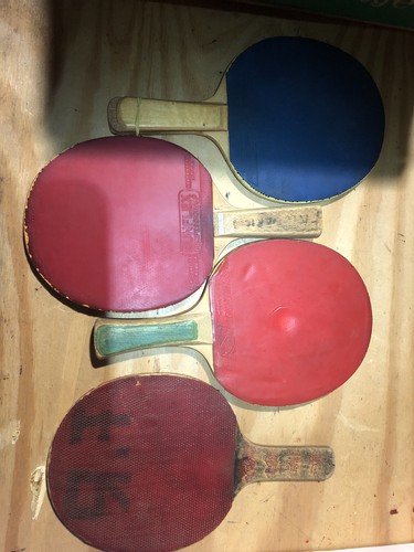Vintage table tennis bats - tennis,