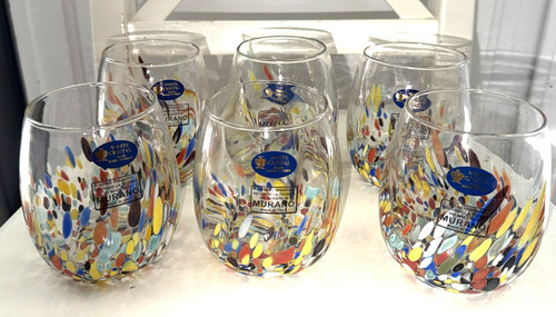 Murano art glass - glass, set