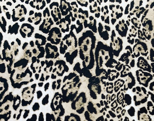 Animal print fabric grey - print,