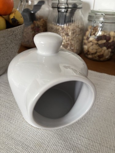 Ceramic salt pig cellar caddy - ceramic,