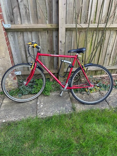 Raleigh pioneer male bike red - raleigh, bike,