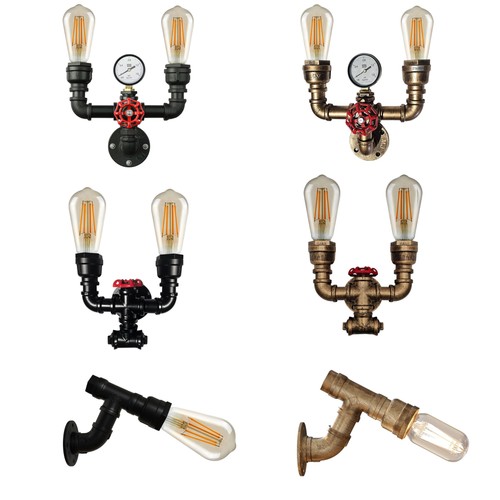 Vintage steampunk wall light - steampunk,