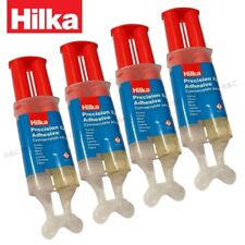 PACK OF 4) Hilka 2 Part Epoxy Resin Precision Hard Setting Strong Adhesive Glue
