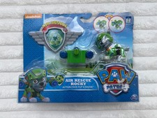 Paw Patrol Air Rescue Rocky Pup Pack & Badge DAMaged Opened Box Please see pictu