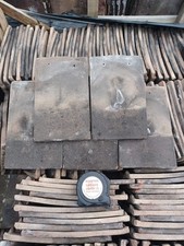 Reclaimed Dark Blue Brindle Hand Made Plain Clay Roof Tiles Rosemary Per 100