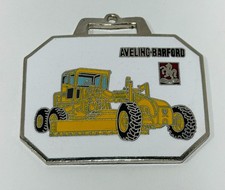 Vintage Aveling Barford enamel advertising watch fob collectible heavy equipment