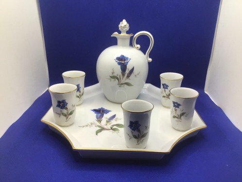 Meissen liqueur set - meissen,